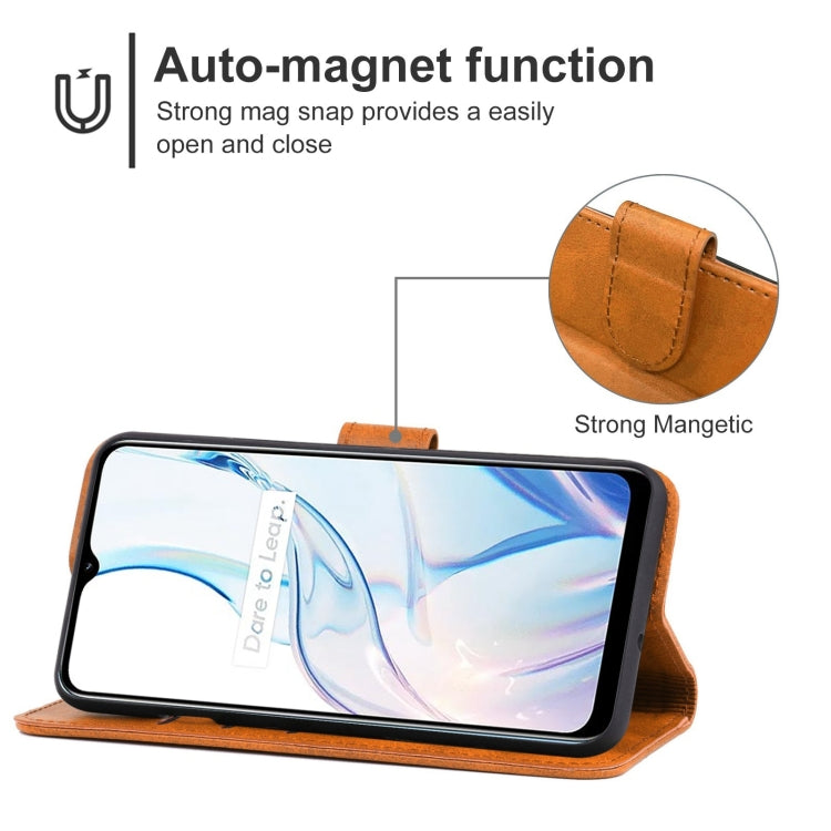 For Realme C30s Leather Phone Case