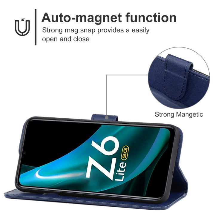 For vivo iQOO Z6 Lite Leather Phone Case