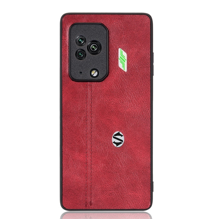 For Xiaomi Black Shark 5 Pro Sewing Cow Pattern Skin PC + PU + TPU Case