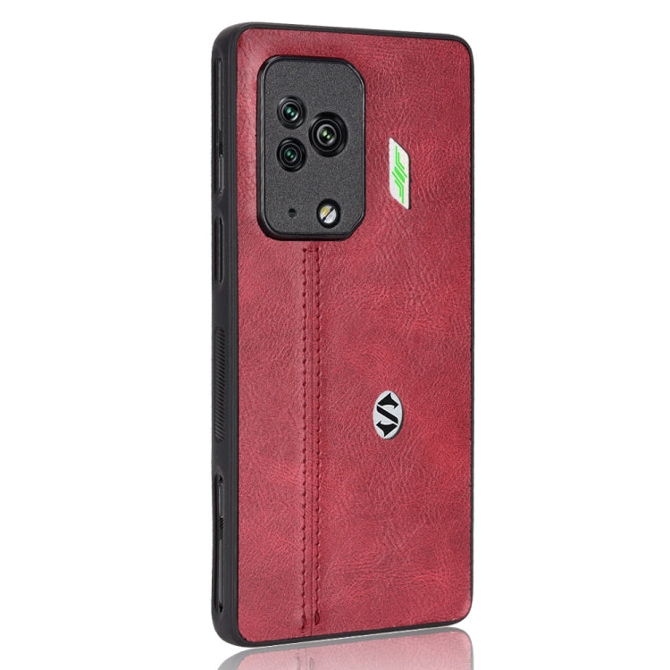 For Xiaomi Black Shark 5 Pro Sewing Cow Pattern Skin PC + PU + TPU Case