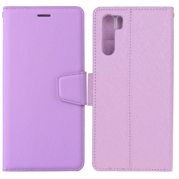 For OPPO A91 / F15 Silk Texture Horizontal Flip Leather Case with Holder & Card Slots & Wallet & Photo Frame