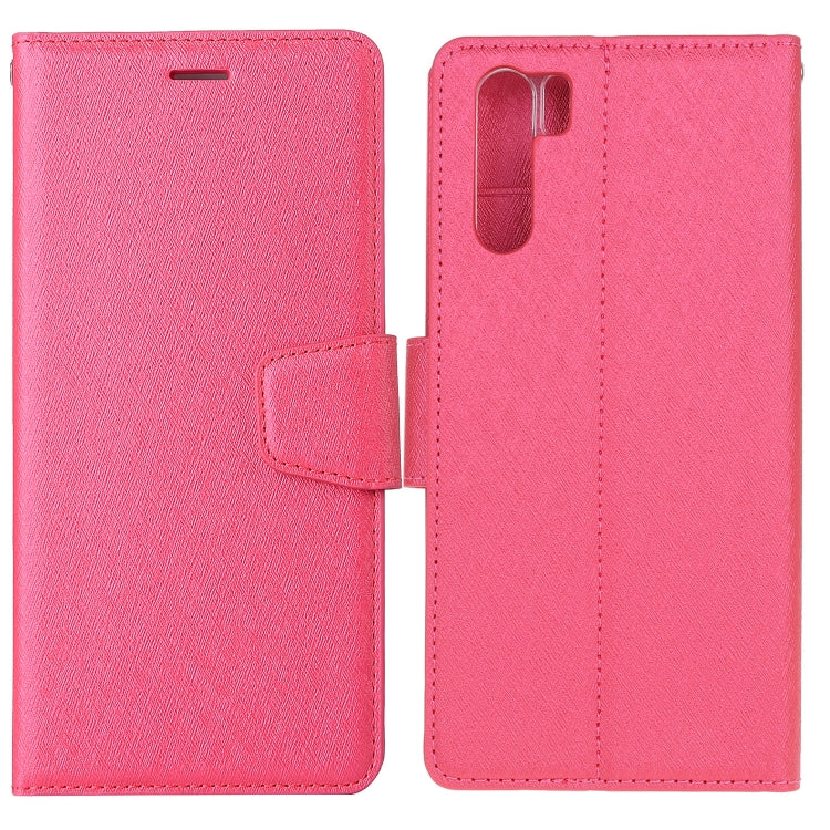 For OPPO A91 / F15 Silk Texture Horizontal Flip Leather Case with Holder & Card Slots & Wallet & Photo Frame