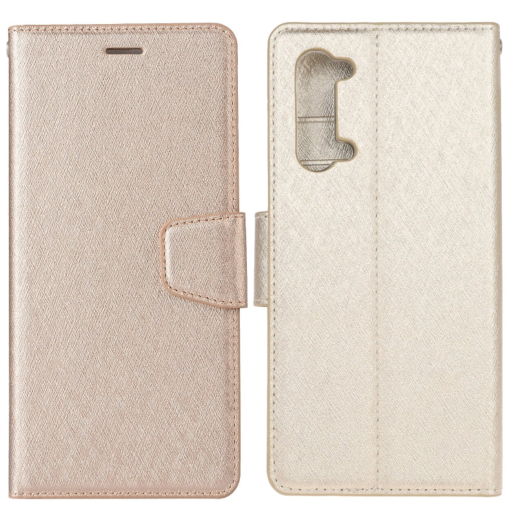 For OPPO Reno 3 Silk Texture Horizontal Flip Leather Case with Holder & Card Slots & Wallet & Photo Frame