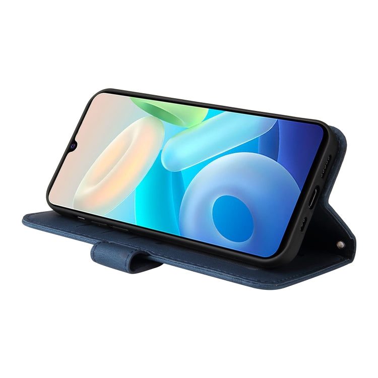 For vivo Y75 4G / S10e Skin Feel Life Tree Metal Button Leather Phone Case