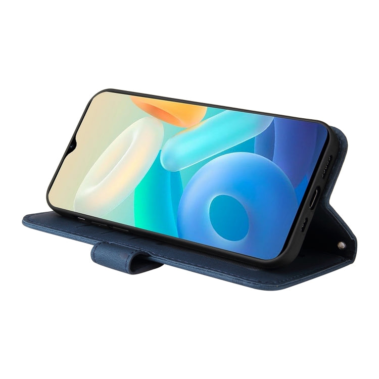 For vivo Y77 5G Skin Feel Life Tree Metal Button Leather Phone Case