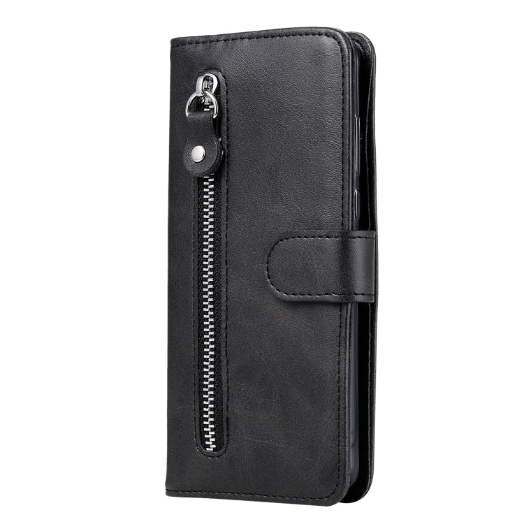 For vivo Y77 5G Calf Texture Zipper Leather Phone Case