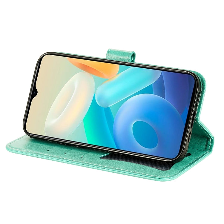 For vivo Y77 5G 7-petal Flowers Embossing Leather Phone Case