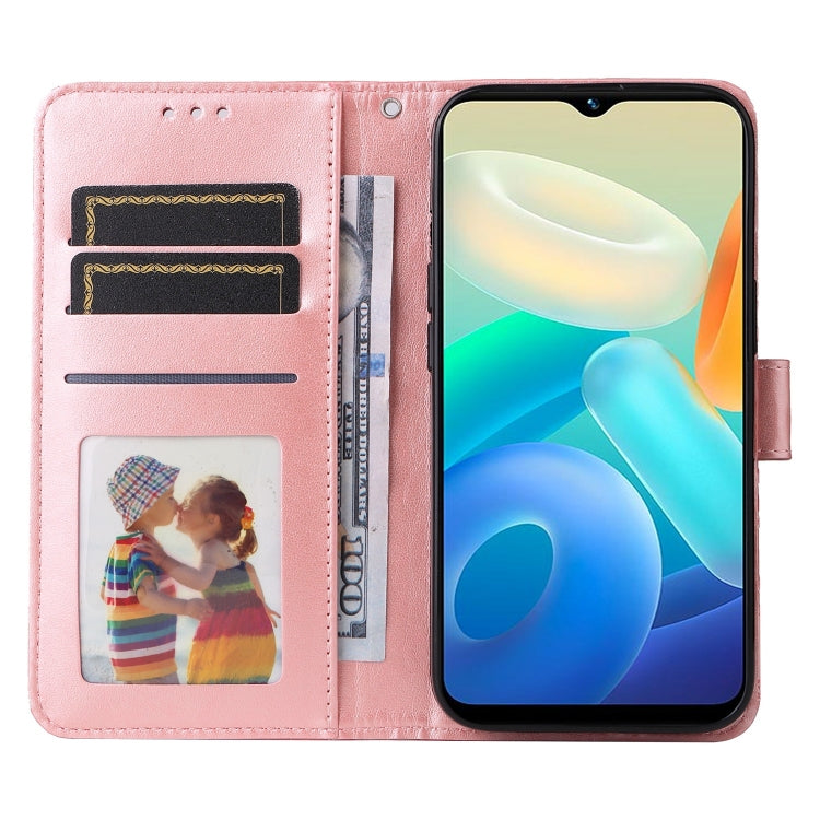 For vivo Y02s Embossed Sunflower Leather Phone Case