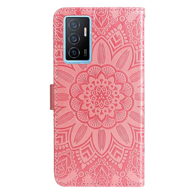 For vivo Y75 4G / S10e Embossed Sunflower Leather Phone Case
