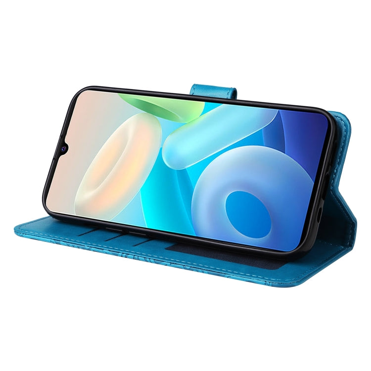 For vivo Y75 4G / S10e Embossed Sunflower Leather Phone Case