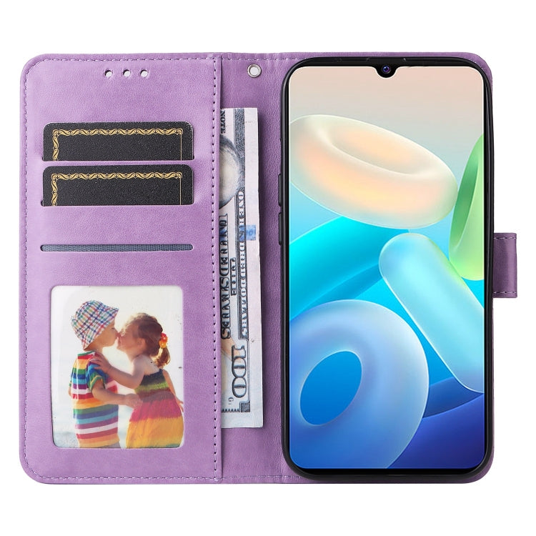 For vivo Y75 4G / S10e Embossed Sunflower Leather Phone Case