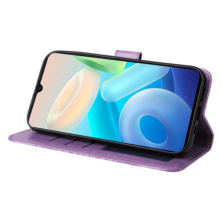 For vivo Y75 4G / S10e Embossed Sunflower Leather Phone Case