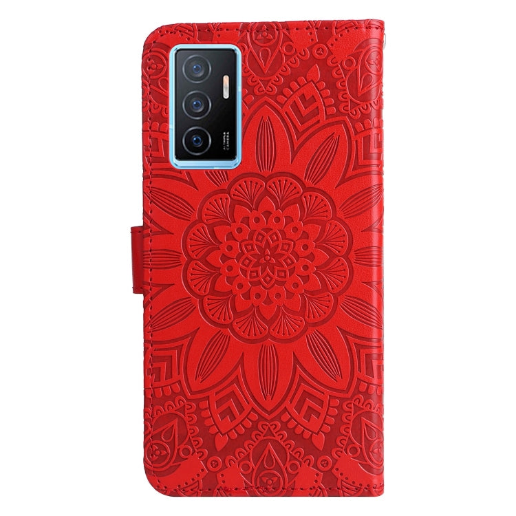 For vivo Y75 4G / S10e Embossed Sunflower Leather Phone Case