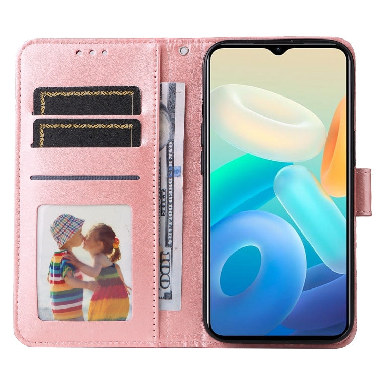 For vivo Y77 5G Embossed Sunflower Leather Phone Case