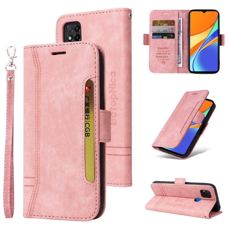 For Xiaomi Redmi 9C BETOPNICE Dual-side Buckle Leather Phone Case