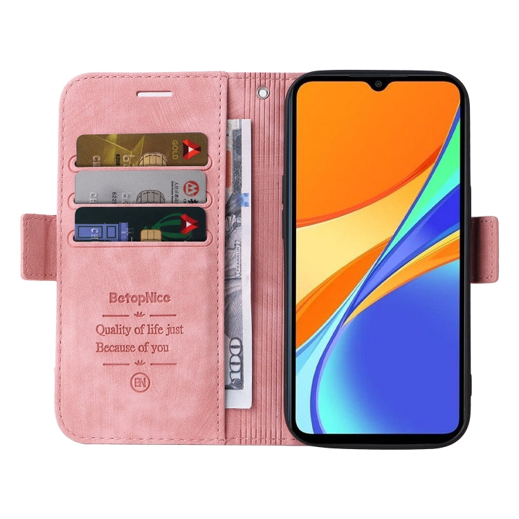 For Xiaomi Redmi 9C BETOPNICE Dual-side Buckle Leather Phone Case