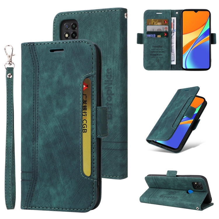 For Xiaomi Redmi 9C BETOPNICE Dual-side Buckle Leather Phone Case