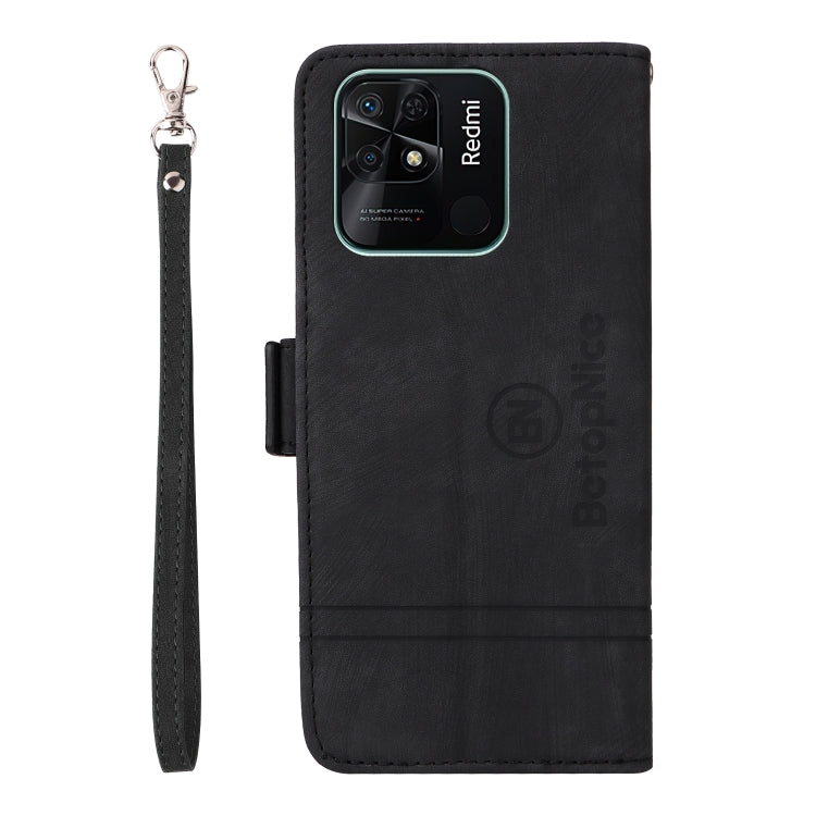 For Xiaomi Redmi 10C BETOPNICE Dual-side Buckle Leather Phone Case