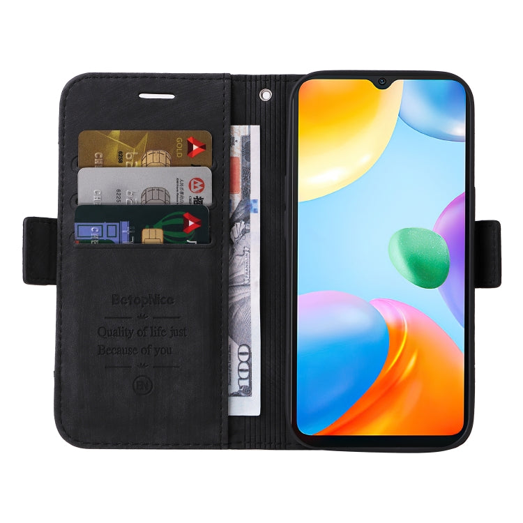 For Xiaomi Redmi 10C BETOPNICE Dual-side Buckle Leather Phone Case