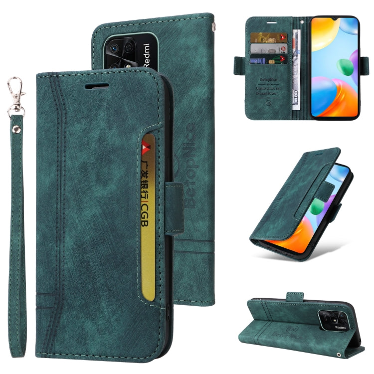For Xiaomi Redmi 10C BETOPNICE Dual-side Buckle Leather Phone Case