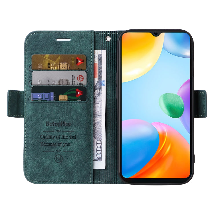 For Xiaomi Redmi 10C BETOPNICE Dual-side Buckle Leather Phone Case