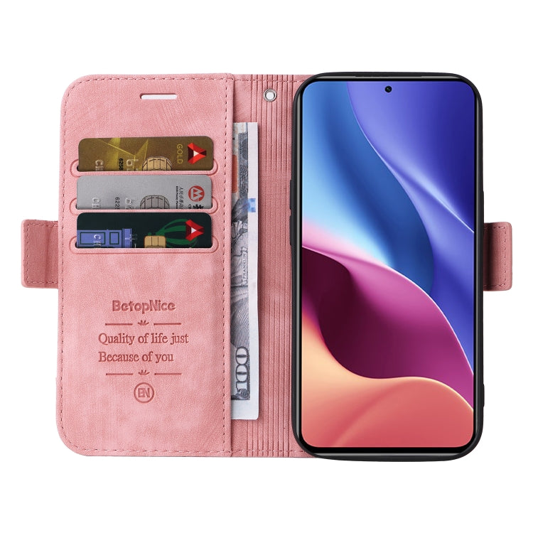 For Xiaomi Redmi K40 BETOPNICE Dual-side Buckle Leather Phone Case