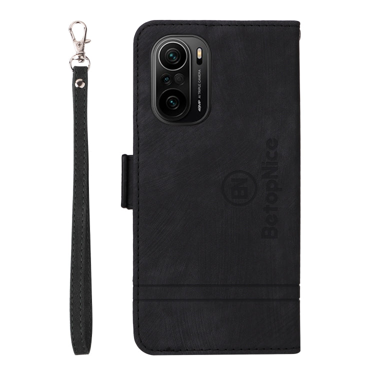 For Xiaomi Redmi K40 BETOPNICE Dual-side Buckle Leather Phone Case