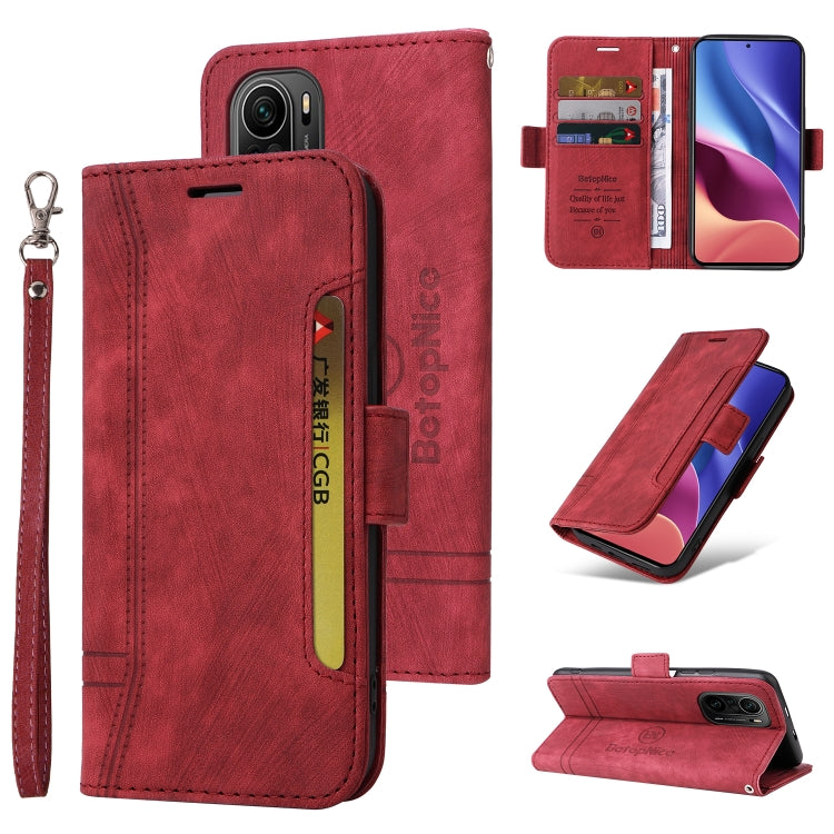 For Xiaomi Redmi K40 BETOPNICE Dual-side Buckle Leather Phone Case
