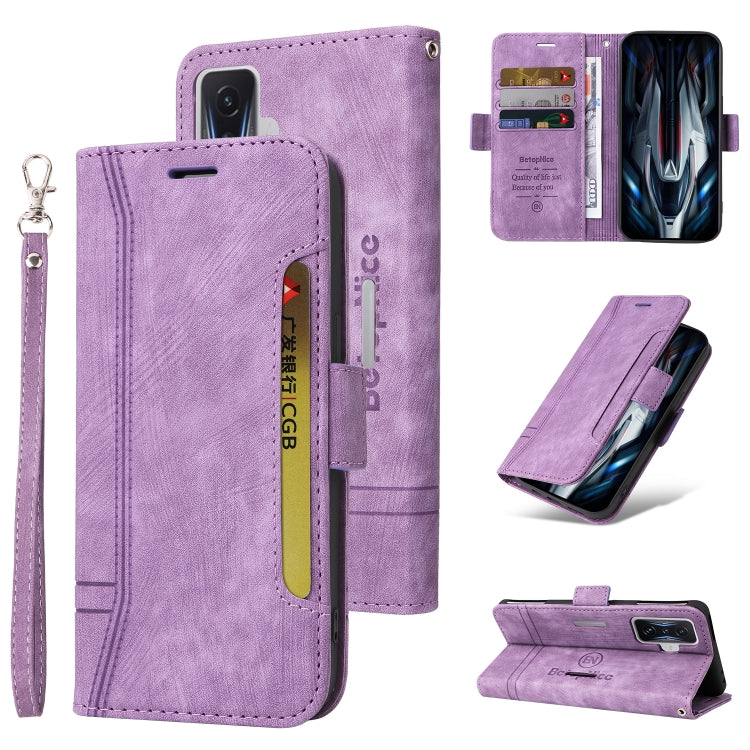 For Xiaomi Redmi K50 Gaming BETOPNICE Dual-side Buckle Leather Phone Case