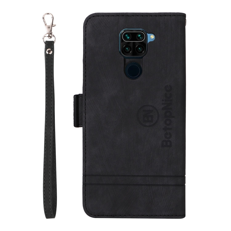 For Xiaomi Redmi Note 9 4G BETOPNICE Dual-side Buckle Leather Phone Case