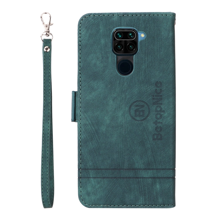 For Xiaomi Redmi Note 9 4G BETOPNICE Dual-side Buckle Leather Phone Case
