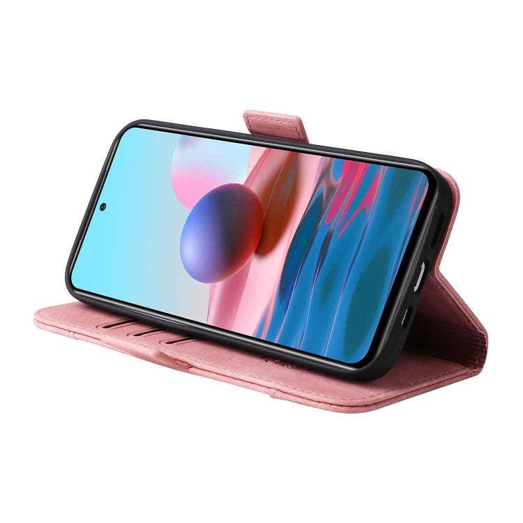 For Xiaomi Redmi Note 10 4G Indian BETOPNICE Dual-side Buckle Leather Phone Case