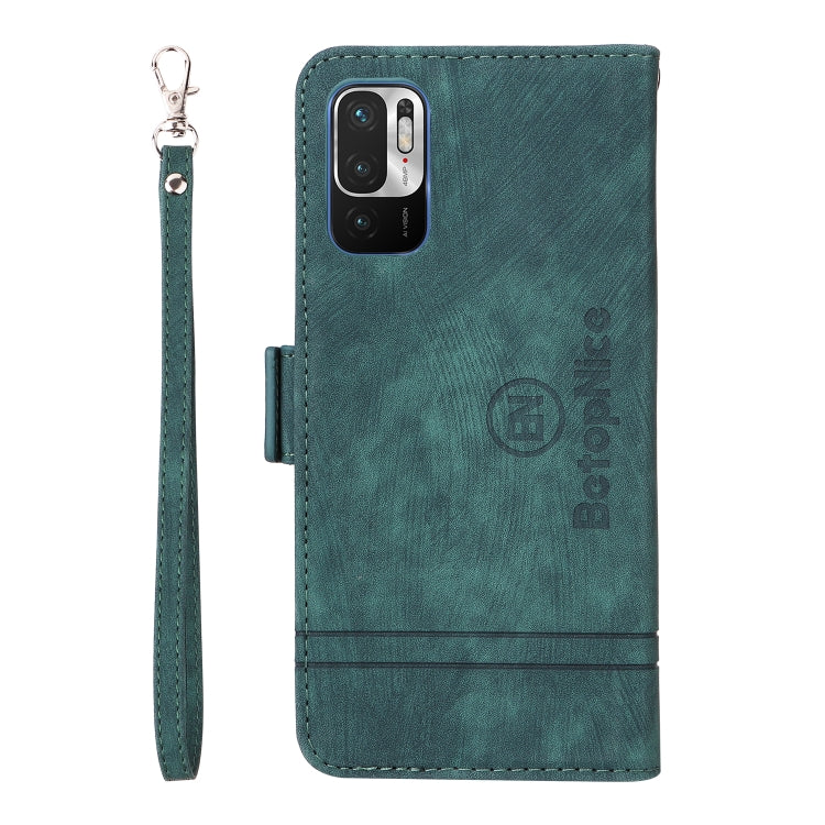For Xiaomi Redmi Note 10 5G BETOPNICE Dual-side Buckle Leather Phone Case