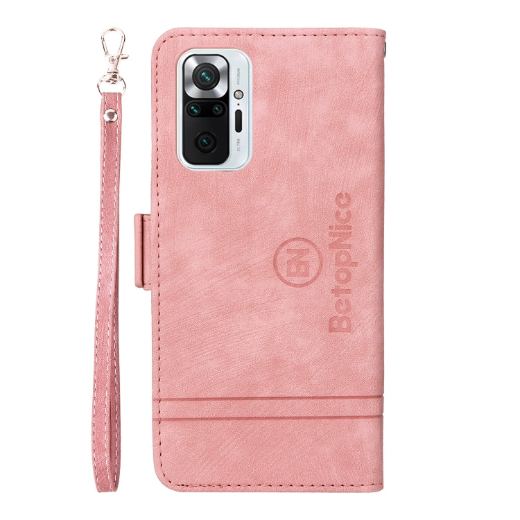 For Xiaomi Redmi Note 10 Pro BETOPNICE Dual-side Buckle Leather Phone Case