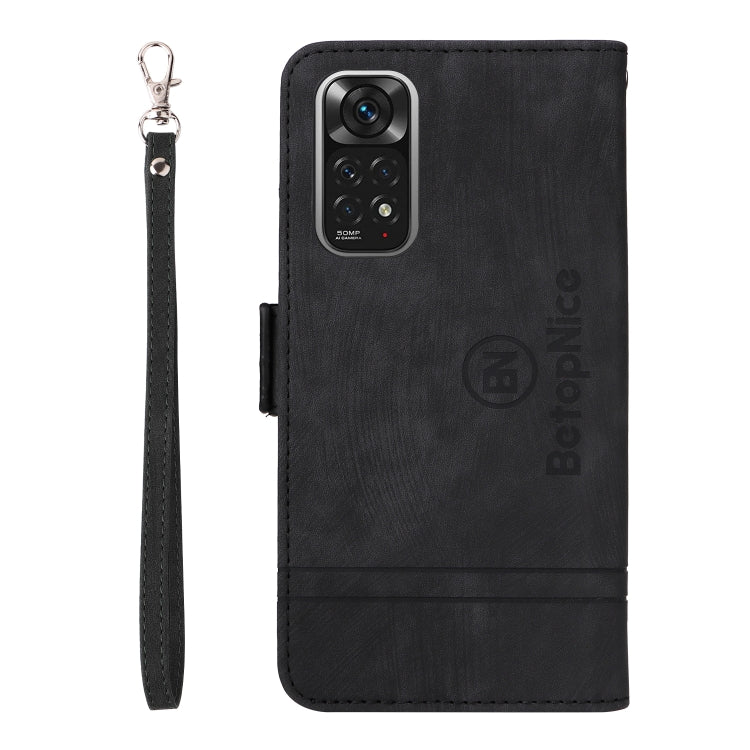 For Xiaomi Redmi Note 11 4G BETOPNICE Dual-side Buckle Leather Phone Case