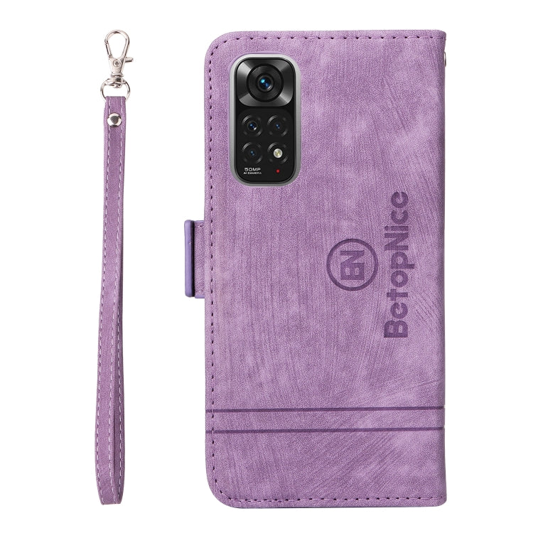 For Xiaomi Redmi Note 11 4G BETOPNICE Dual-side Buckle Leather Phone Case