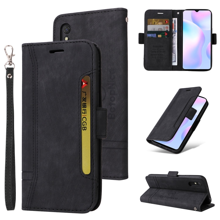 For Xiaomi Redmi 9A BETOPNICE Dual-side Buckle Leather Phone Case