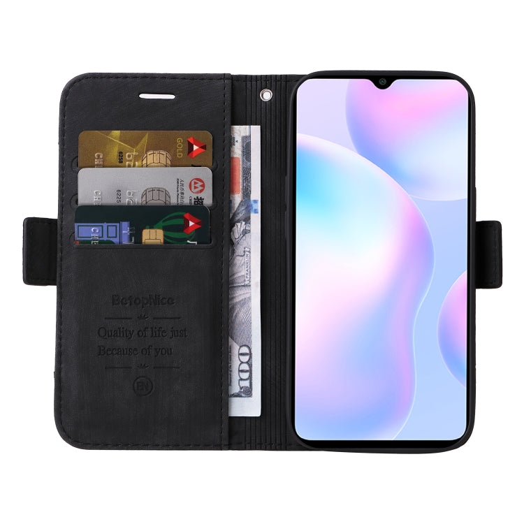 For Xiaomi Redmi 9A BETOPNICE Dual-side Buckle Leather Phone Case