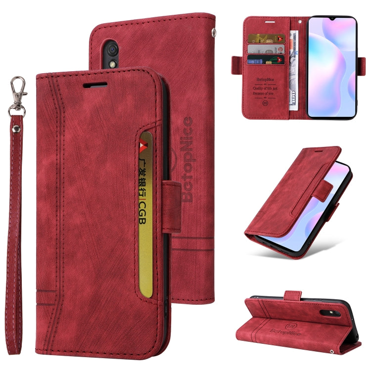 For Xiaomi Redmi 9A BETOPNICE Dual-side Buckle Leather Phone Case