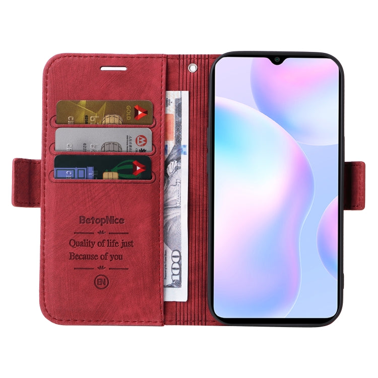 For Xiaomi Redmi 9A BETOPNICE Dual-side Buckle Leather Phone Case