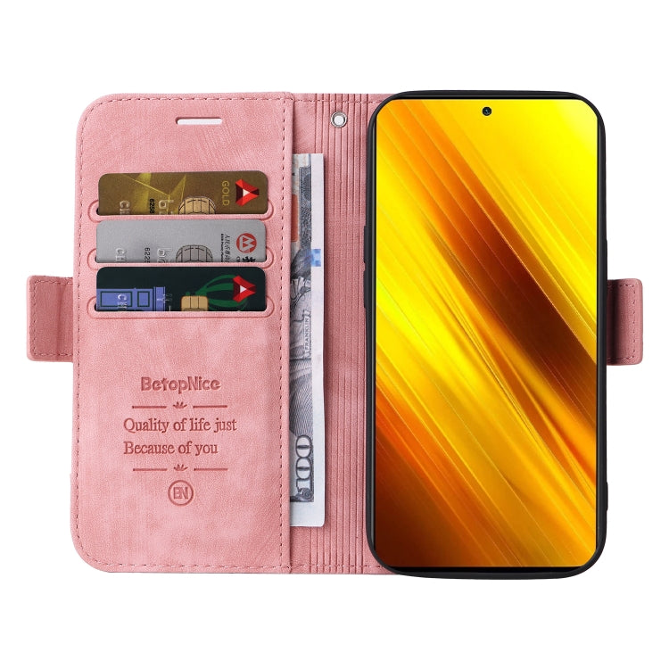 For Xiaomi Poco X3 NFC BETOPNICE Dual-side Buckle Leather Phone Case