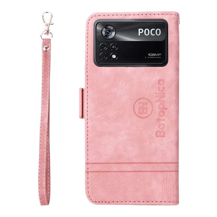For Xiaomi Poco X4 Pro 5G BETOPNICE Dual-side Buckle Leather Phone Case
