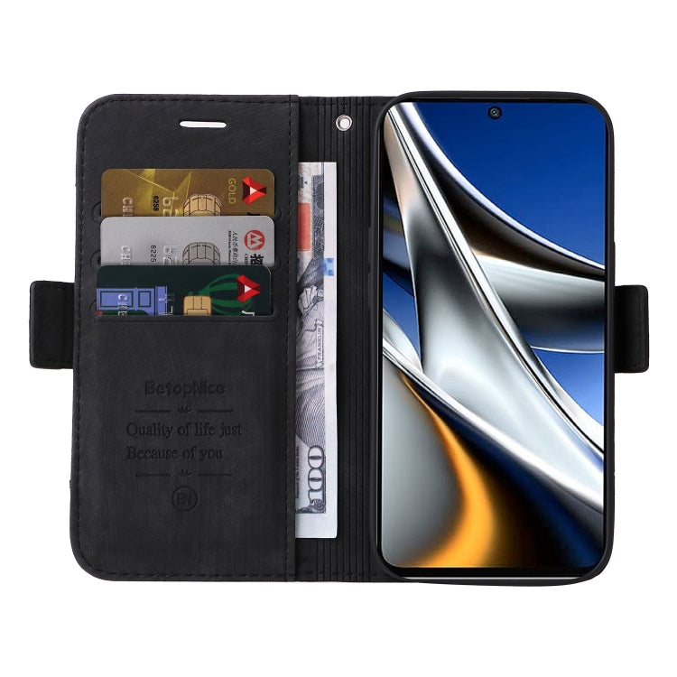 For Xiaomi Poco X4 Pro 5G BETOPNICE Dual-side Buckle Leather Phone Case