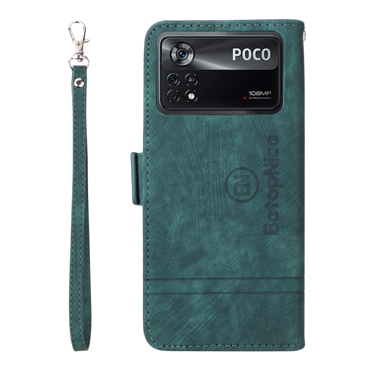 For Xiaomi Poco X4 Pro 5G BETOPNICE Dual-side Buckle Leather Phone Case