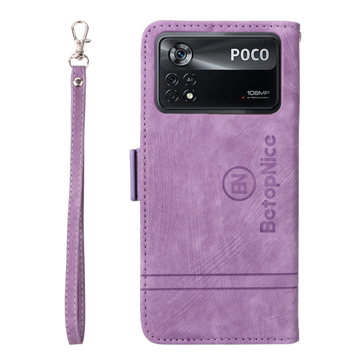 For Xiaomi Poco X4 Pro 5G BETOPNICE Dual-side Buckle Leather Phone Case