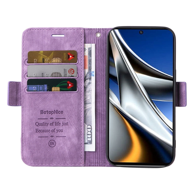 For Xiaomi Poco X4 Pro 5G BETOPNICE Dual-side Buckle Leather Phone Case