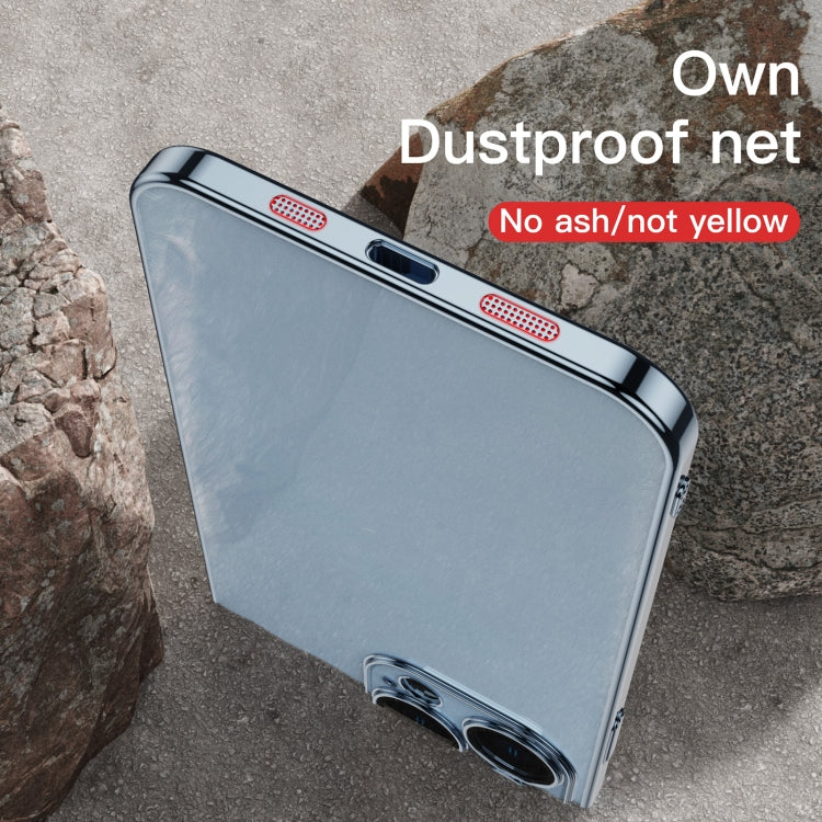 For iPhone 13 Dustproof Glass Lens Protection Electroplating Phone Case