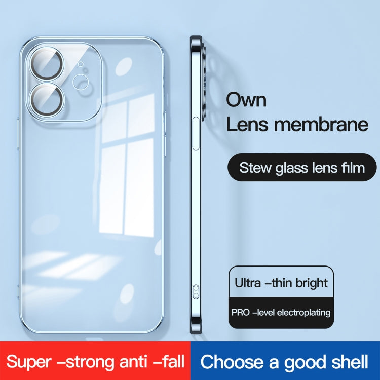 For iPhone 12 Dustproof Glass Lens Protection Electroplating Phone Case