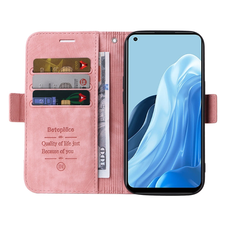 For OPPO Reno7 / F21 Pro BETOPNICE Dual-side Buckle Leather Phone Case
