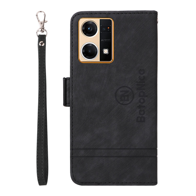 For OPPO Reno7 / F21 Pro BETOPNICE Dual-side Buckle Leather Phone Case